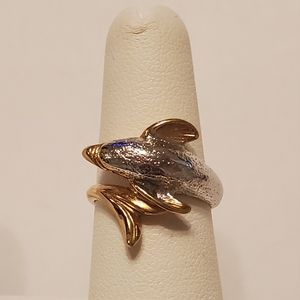 Vintage Bypass Dolphin Ring